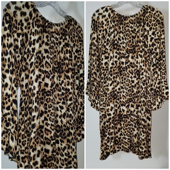 Carole Christian Tops - New Carole Christian Plus Leopard Tunic Size 3X